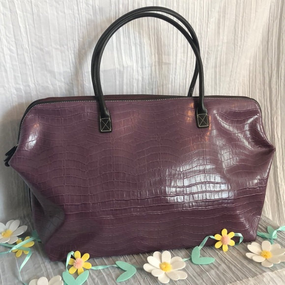 Maxx New York Bags Maxx New York Leather Large Overnight Duffle Bag